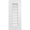 Ekena Millwork Vertical Surface Mount PVC Gable Vent: Functional, w/ 3-1/2"W x 1"P Standard Frame, 12"W x 28"H GVPVE12X2801SF - alternate 1